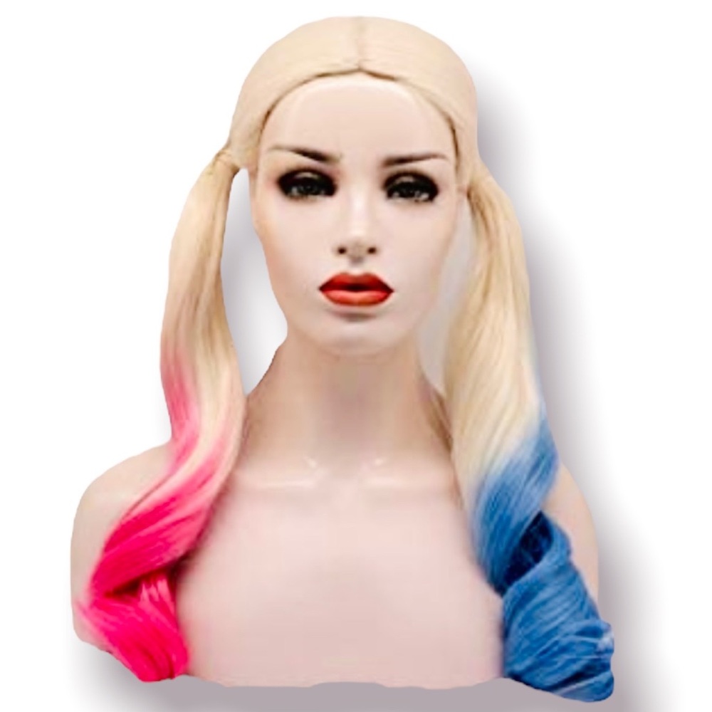 harley quinn wig Cosplay Halloween Costume hair accessory